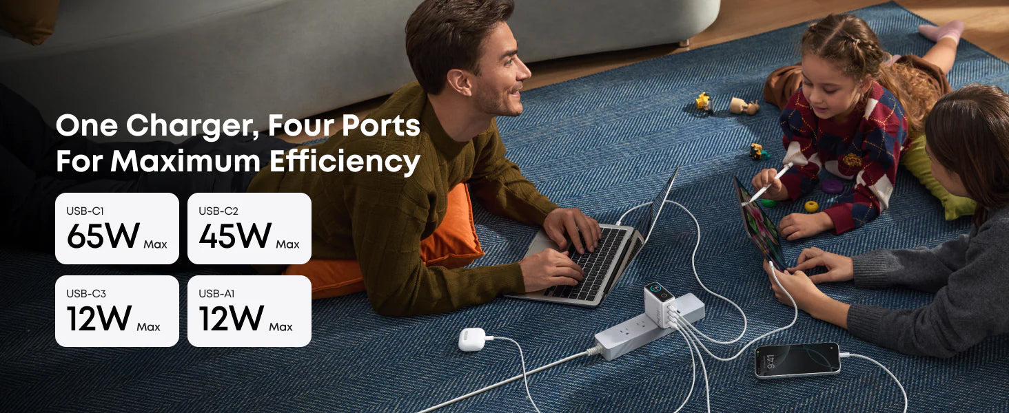 4 Port Charging Banner