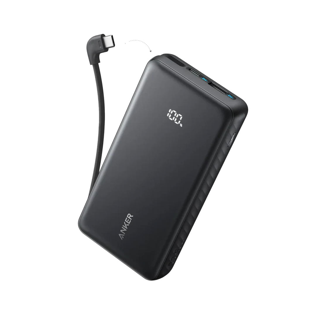 Anker Zolo Power Bank High-Speed Portable Charger with Built-in-USB-C (22.5W, 20,000mAh)