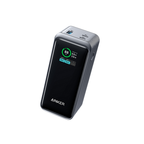 Anker power station with digital display on a white background