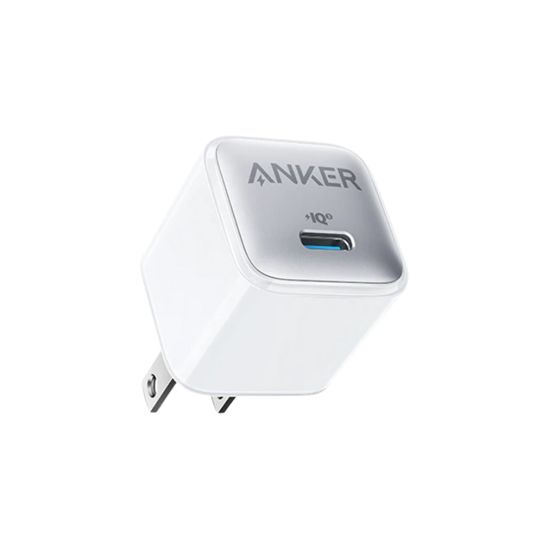Anker USB charger on a white background