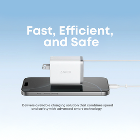 Anker Nano 35W USB-C Fast Wall Charger with Built-in USB-C Cable