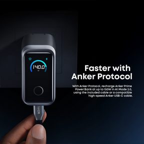 Anker Prime Charger (160W, 3-Port with Smart Display)