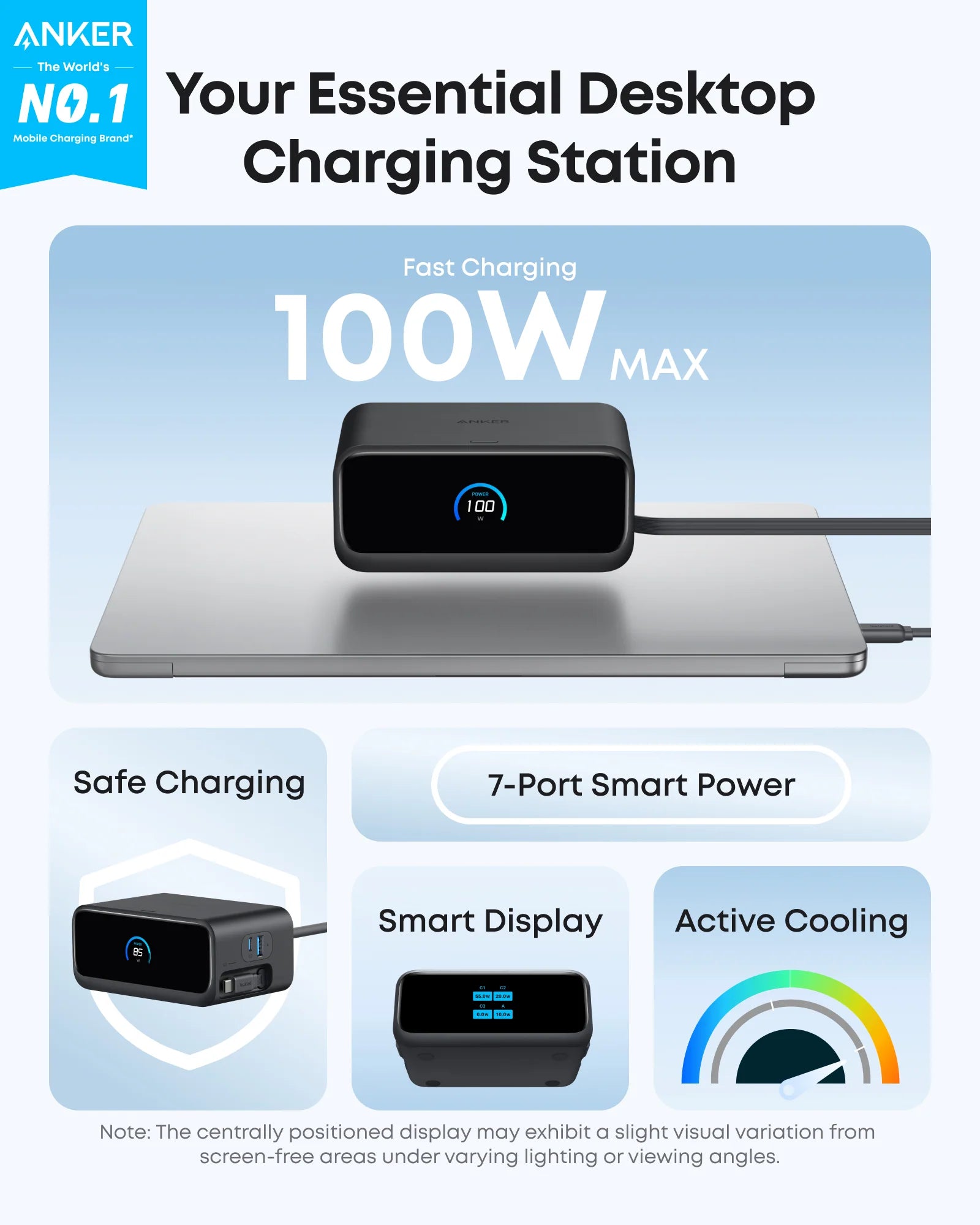 Anker Nano 7-in-1 100W | Desktop Charging Station with Power Strip