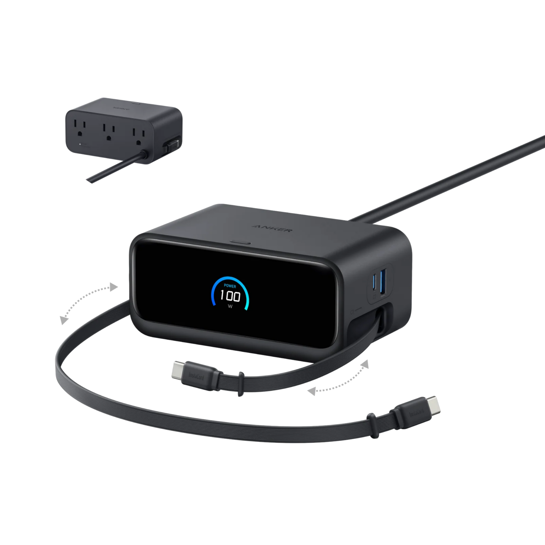 Anker Nano Charging Station (7-in-1, 100W) Black