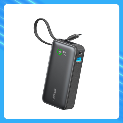 Anker Nano Power Bank (30W, Built-In USB-C Cable)