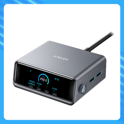 Anker Prime Charger (250W, 6 Ports, GaNPrime)