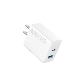 Anker 312 2-Ports Fast USB-C Charger Block with USB-C Cable (20W)