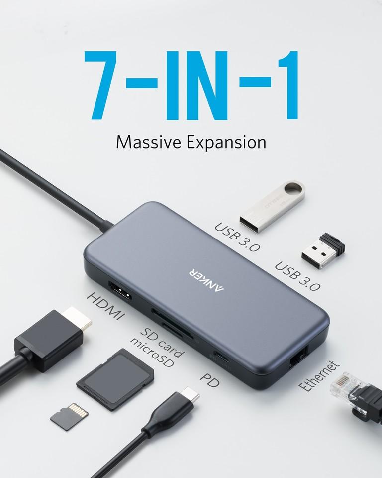 Anker PowerExpand+ 7-in-1 USB-C PD Ethernet Hub